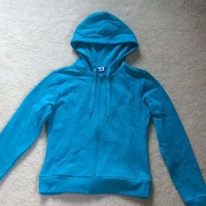 Teal FILA Zip-Up Hoodie